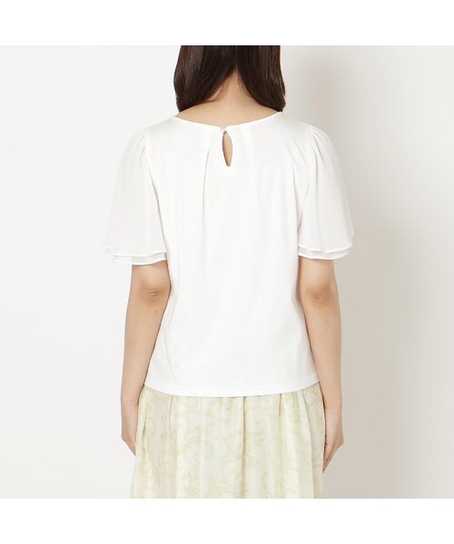 Rose Tiara / ローズティアラ カットソー | 【接触冷感/綿100%】リボンワッペンフレア袖カットソー | 詳細10