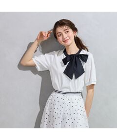 【2WAY】【接触冷感】リボンカットソー