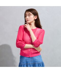 Rose Tiara / ローズティアラ ニット・セーター | エアリーリブニットカーディガン