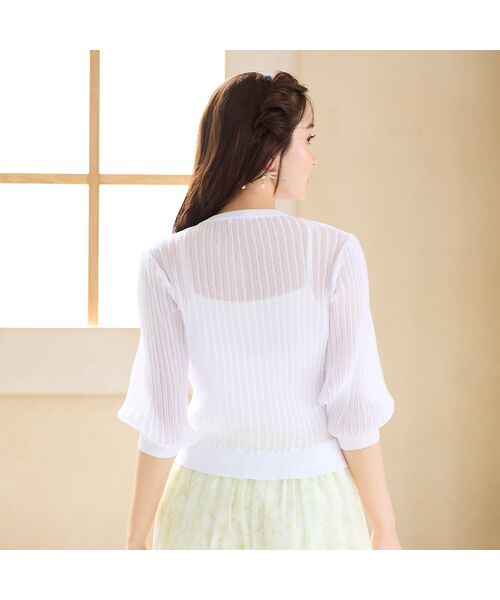 Rose Tiara / ローズティアラ ニット・セーター | エアリーリブニットカーディガン | 詳細3