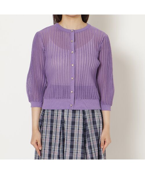 Rose Tiara / ローズティアラ ニット・セーター | エアリーリブニットカーディガン | 詳細9