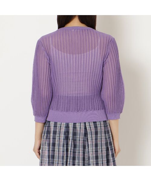 Rose Tiara / ローズティアラ ニット・セーター | エアリーリブニットカーディガン | 詳細11