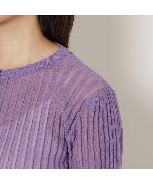 Rose Tiara / ローズティアラ ニット・セーター | エアリーリブニットカーディガン | 詳細13