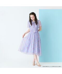 Rose Tiara / ローズティアラ ミニ丈・ひざ丈ワンピース | 【サンリオキャラクターズ】サンリオキャラクター MIXプリントワンピース