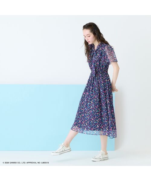 Rose Tiara / ローズティアラ ミニ丈・ひざ丈ワンピース | 【サンリオキャラクターズ】サンリオキャラクター MIXプリントワンピース | 詳細2