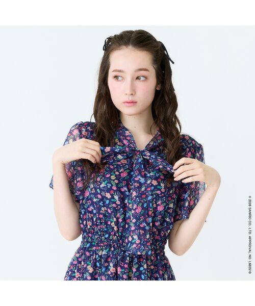 Rose Tiara / ローズティアラ ミニ丈・ひざ丈ワンピース | 【サンリオキャラクターズ】サンリオキャラクター MIXプリントワンピース | 詳細5