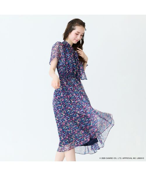 Rose Tiara / ローズティアラ ミニ丈・ひざ丈ワンピース | 【サンリオキャラクターズ】サンリオキャラクター MIXプリントワンピース | 詳細6