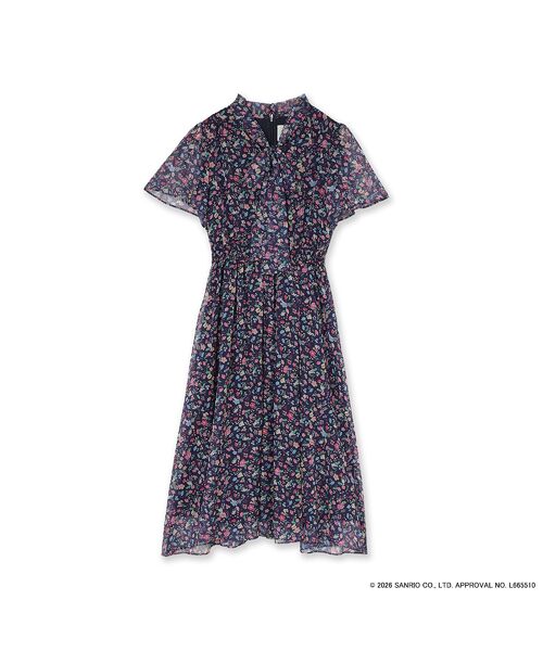 Rose Tiara / ローズティアラ ミニ丈・ひざ丈ワンピース | 【サンリオキャラクターズ】サンリオキャラクター MIXプリントワンピース | 詳細18