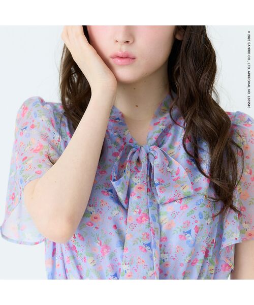 Rose Tiara / ローズティアラ ミニ丈・ひざ丈ワンピース | 【サンリオキャラクターズ】サンリオキャラクター MIXプリントワンピース | 詳細11