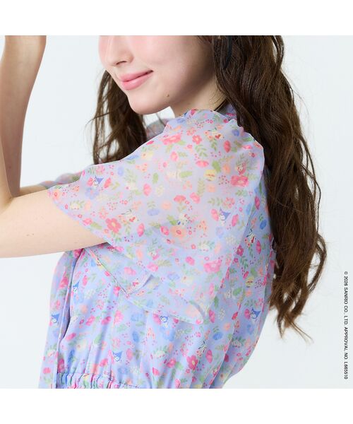 Rose Tiara / ローズティアラ ミニ丈・ひざ丈ワンピース | 【サンリオキャラクターズ】サンリオキャラクター MIXプリントワンピース | 詳細12