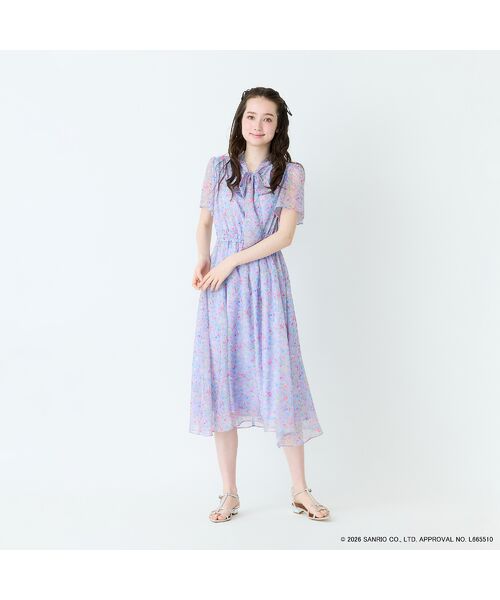 Rose Tiara / ローズティアラ ミニ丈・ひざ丈ワンピース | 【サンリオキャラクターズ】サンリオキャラクター MIXプリントワンピース | 詳細13