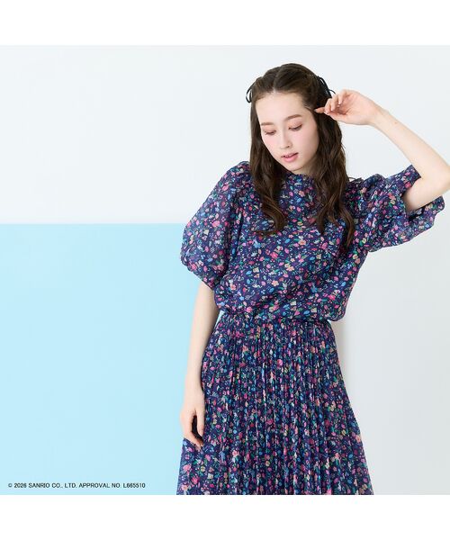 Rose Tiara / ローズティアラ シャツ・ブラウス | 【サンリオキャラクターズ】サンリオキャラクター MIXプリントブラウス | 詳細1