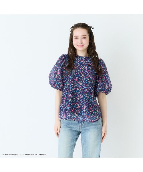 Rose Tiara / ローズティアラ シャツ・ブラウス | 【サンリオキャラクターズ】サンリオキャラクター MIXプリントブラウス | 詳細5