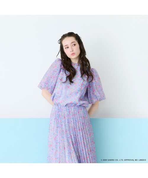 Rose Tiara / ローズティアラ シャツ・ブラウス | 【サンリオキャラクターズ】サンリオキャラクター MIXプリントブラウス | 詳細10