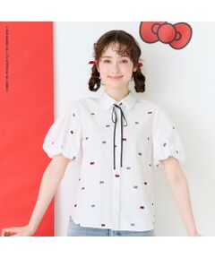 Rose Tiara / ローズティアラ シャツ・ブラウス | 【HELLO KITTY】ハローキティ リボン刺繍ブラウス