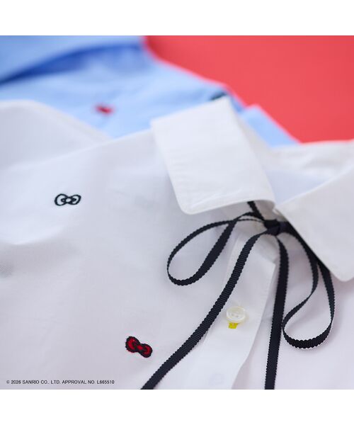 Rose Tiara / ローズティアラ シャツ・ブラウス | 【HELLO KITTY】ハローキティ リボン刺繍ブラウス | 詳細1