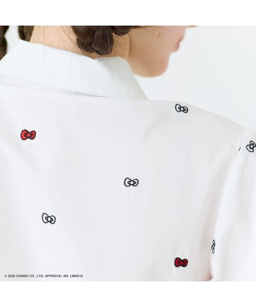 Rose Tiara / ローズティアラ シャツ・ブラウス | 【HELLO KITTY】ハローキティ リボン刺繍ブラウス | 詳細10