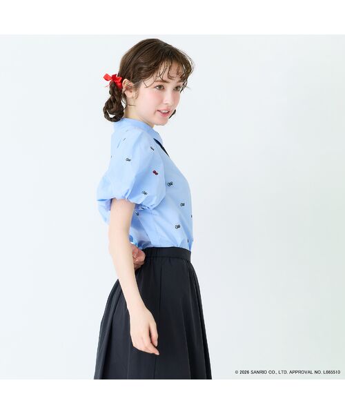 Rose Tiara / ローズティアラ シャツ・ブラウス | 【HELLO KITTY】ハローキティ リボン刺繍ブラウス | 詳細13