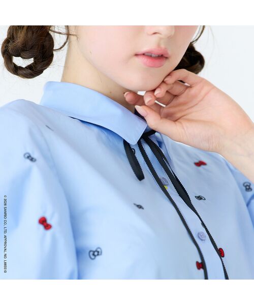 Rose Tiara / ローズティアラ シャツ・ブラウス | 【HELLO KITTY】ハローキティ リボン刺繍ブラウス | 詳細16