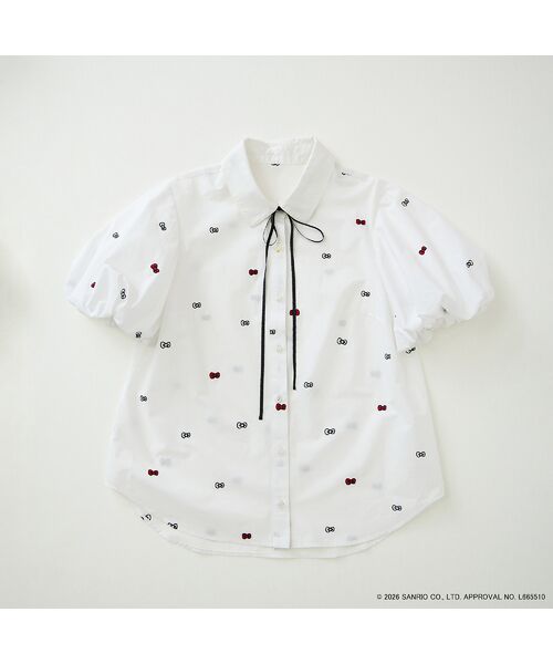 Rose Tiara / ローズティアラ シャツ・ブラウス | 【HELLO KITTY】ハローキティ リボン刺繍ブラウス | 詳細18