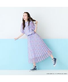 Rose Tiara / ローズティアラ ミニ・ひざ丈スカート | 【サンリオキャラクターズ】サンリオキャラクター MIXプリントスカート