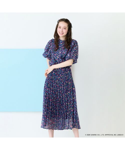 Rose Tiara / ローズティアラ ミニ・ひざ丈スカート | 【サンリオキャラクターズ】サンリオキャラクター MIXプリントスカート | 詳細1