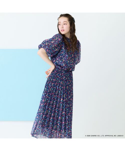 Rose Tiara / ローズティアラ ミニ・ひざ丈スカート | 【サンリオキャラクターズ】サンリオキャラクター MIXプリントスカート | 詳細2