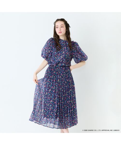 Rose Tiara / ローズティアラ ミニ・ひざ丈スカート | 【サンリオキャラクターズ】サンリオキャラクター MIXプリントスカート | 詳細3