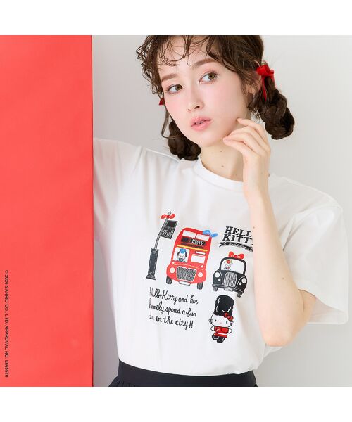 Rose Tiara / ローズティアラ カットソー | 【HELLO KITTY】ハローキティ ロンドンプリント刺繍Tシャツ | 詳細2