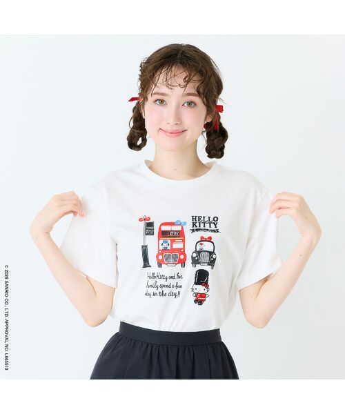 Rose Tiara / ローズティアラ カットソー | 【HELLO KITTY】ハローキティ ロンドンプリント刺繍Tシャツ | 詳細3