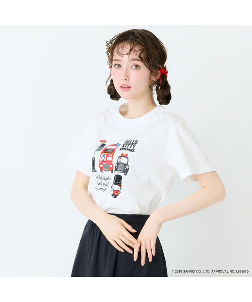 Rose Tiara / ローズティアラ カットソー | 【HELLO KITTY】ハローキティ ロンドンプリント刺繍Tシャツ | 詳細4