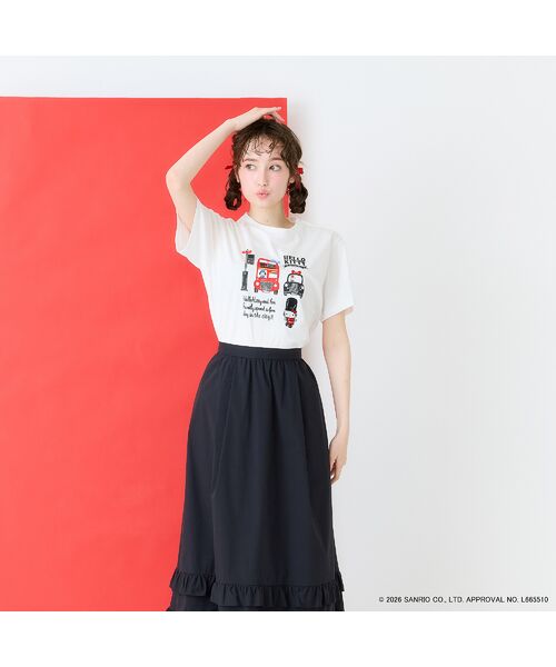 Rose Tiara / ローズティアラ カットソー | 【HELLO KITTY】ハローキティ ロンドンプリント刺繍Tシャツ | 詳細6