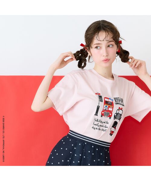 Rose Tiara / ローズティアラ カットソー | 【HELLO KITTY】ハローキティ ロンドンプリント刺繍Tシャツ | 詳細10