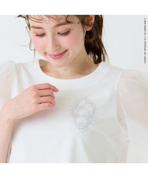 Rose Tiara / ローズティアラ カットソー | 【My Melody】マイメロディ　ラインストーンTシャツ | 詳細3