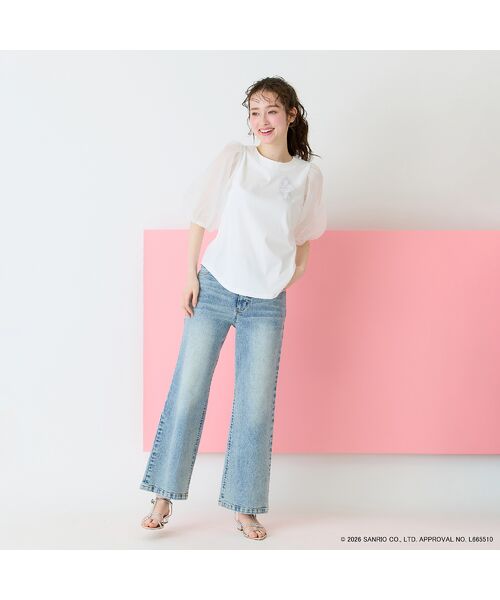 Rose Tiara / ローズティアラ カットソー | 【My Melody】マイメロディ　ラインストーンTシャツ | 詳細5