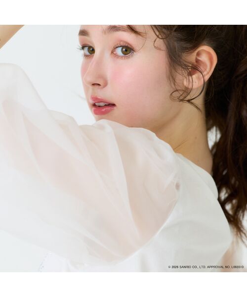 Rose Tiara / ローズティアラ カットソー | 【My Melody】マイメロディ　ラインストーンTシャツ | 詳細6