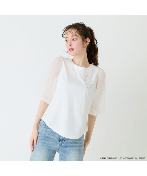 Rose Tiara / ローズティアラ カットソー | 【My Melody】マイメロディ　ラインストーンTシャツ | 詳細7