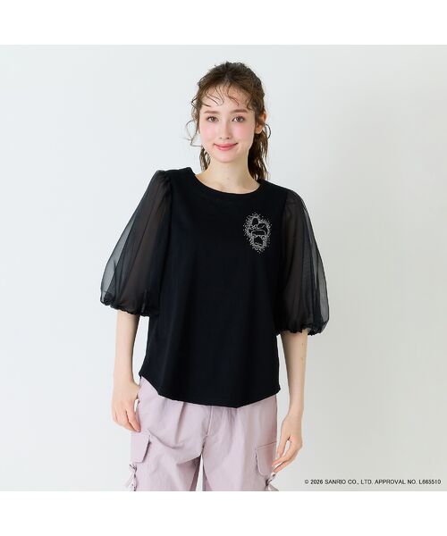 Rose Tiara / ローズティアラ カットソー | 【My Melody】マイメロディ　ラインストーンTシャツ | 詳細12