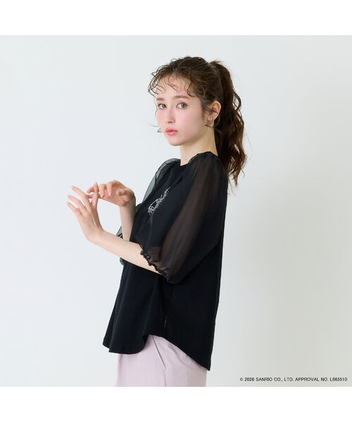 Rose Tiara / ローズティアラ カットソー | 【My Melody】マイメロディ　ラインストーンTシャツ | 詳細13