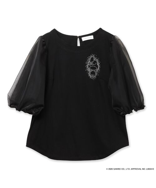 Rose Tiara / ローズティアラ カットソー | 【My Melody】マイメロディ　ラインストーンTシャツ | 詳細15