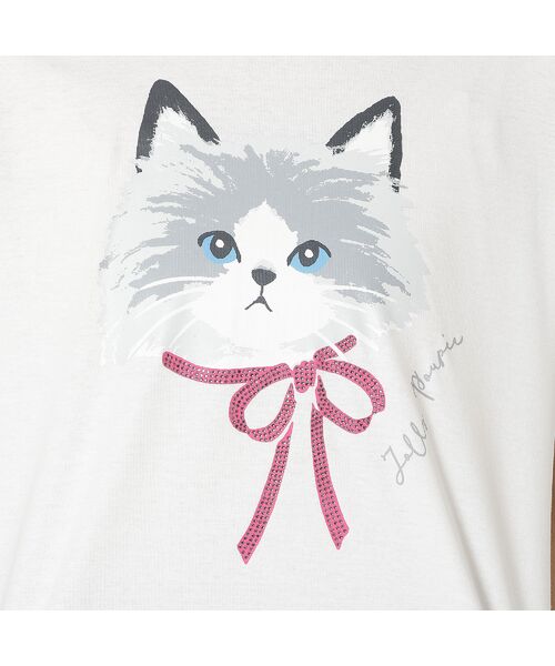Rose Tiara / ローズティアラ カットソー | ネコプリント半袖Tシャツ | 詳細16