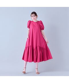 Rose Tiara / ローズティアラ ミニ丈・ひざ丈ワンピース | バックリボンフレアワンピース