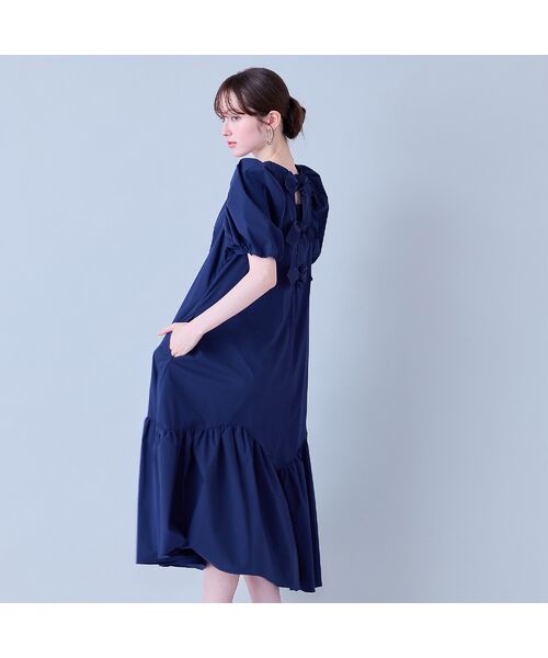 Rose Tiara / ローズティアラ ミニ丈・ひざ丈ワンピース | バックリボンフレアワンピース | 詳細3