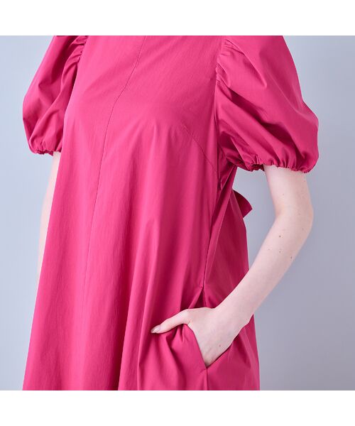 Rose Tiara / ローズティアラ ミニ丈・ひざ丈ワンピース | バックリボンフレアワンピース | 詳細7