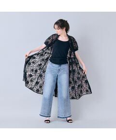 Rose Tiara / ローズティアラ ミニ丈・ひざ丈ワンピース | 刺繍レースシャツワンピース