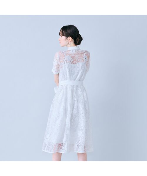 Rose Tiara / ローズティアラ ミニ丈・ひざ丈ワンピース | 刺繍レースシャツワンピース | 詳細4