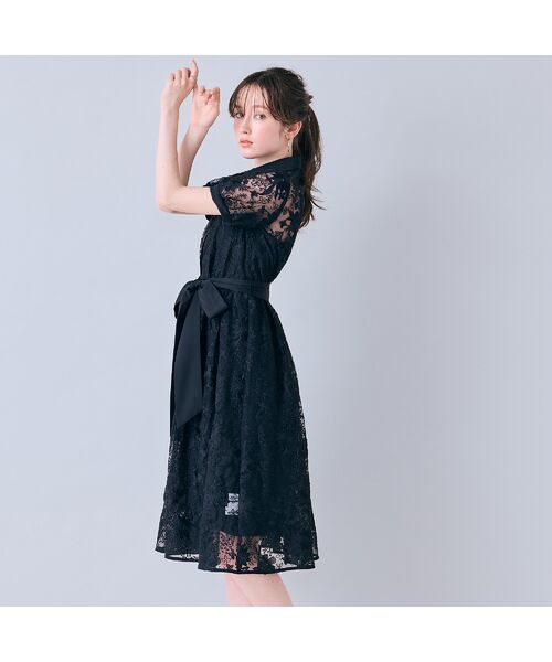 Rose Tiara / ローズティアラ ミニ丈・ひざ丈ワンピース | 刺繍レースシャツワンピース | 詳細13