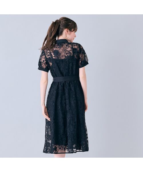 Rose Tiara / ローズティアラ ミニ丈・ひざ丈ワンピース | 刺繍レースシャツワンピース | 詳細14