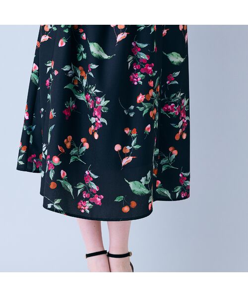 Rose Tiara / ローズティアラ ミニ丈・ひざ丈ワンピース | チェリープリントキャミソールドレス | 詳細12