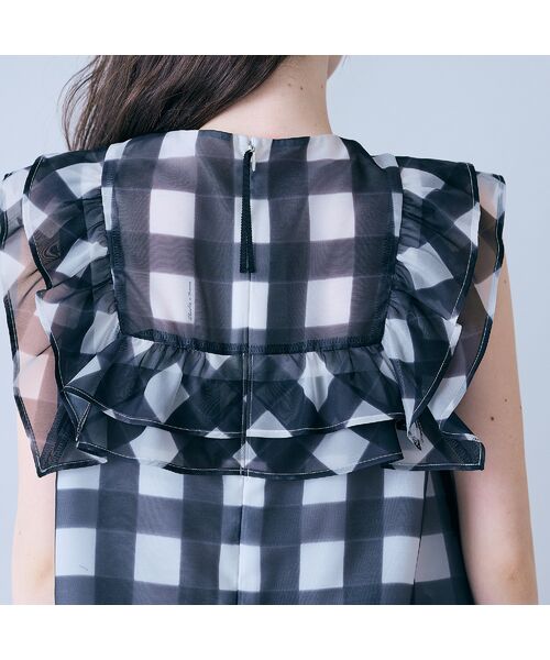 Rose Tiara / ローズティアラ シャツ・ブラウス | ビッグギンガムラッフルブラウス | 詳細7